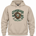 Cloverleaf Colts baseball design on a sand hoodie